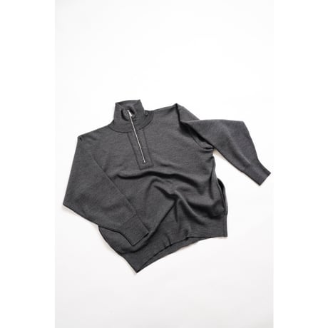Olde H&Daughter  "WOOL KNIT TRACK" HALF ZIP