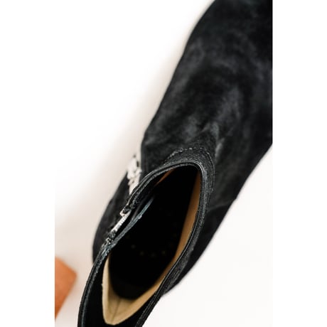 Post Production Ex. Side Zip Boots "Horse Reverse"