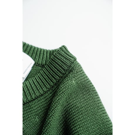 Olde H&Daughter TWIST WOOL V NECK P/O