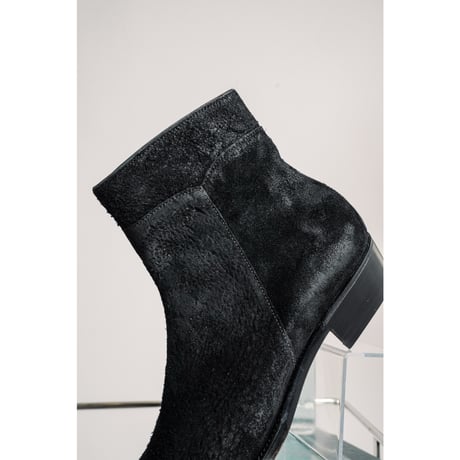 Post Production Ex. Side Zip Boots "Horse Reverse"