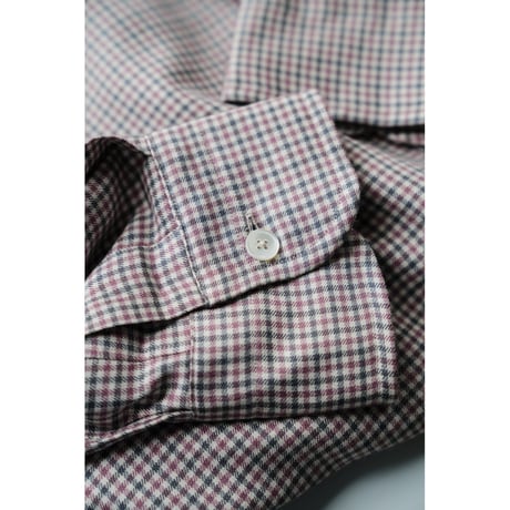 MAATEE&SONS 紐SHIRTS "SILK RAYON CHECK"