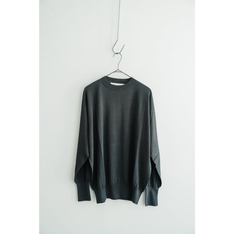 Olde H & Daughter SILK PLAIN STITCH CREW NECK P/O