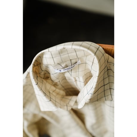 MAATEE&SONS SHORT POINT SHIRTS "tattersall"