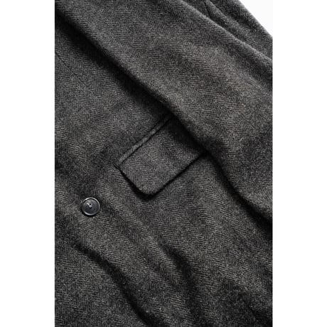 MAATEE&SONS DOUBLE GATHER JK "LINENCASH SOFT TWEED HERINGBONE"