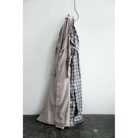 MAATEE&SONS 紐SHIRTS "SILK RAYON CHECK"
