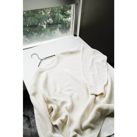 Olde H&Daughter SILK COTTON THERMAL KNIT P/O