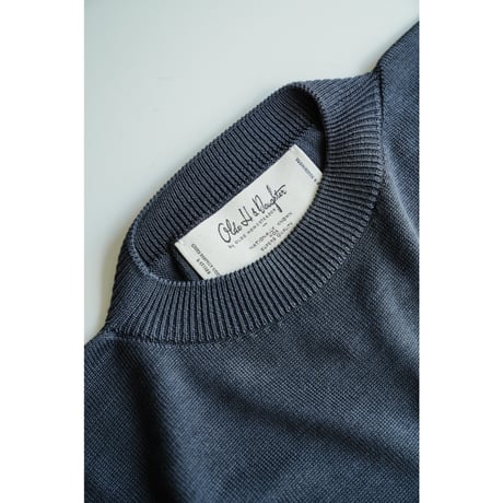 Olde H & Daughter SILK PLAIN STITCH CREW NECK P/O