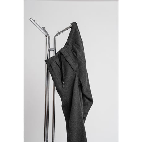 MAATEE&SONS EASY PANTS "LINENCASH SOFT TWEED HERINGBONE"