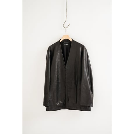 MAATEE&SONS SHEEP LEATHER  NO COLLAR JACKET
