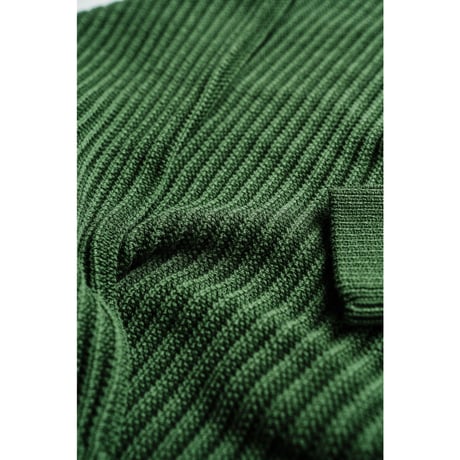 Olde H&Daughter TWIST WOOL HALF ZIP NECK P/O