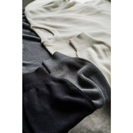 Olde H&Daughter SILK COTTON THERMAL KNIT P/O