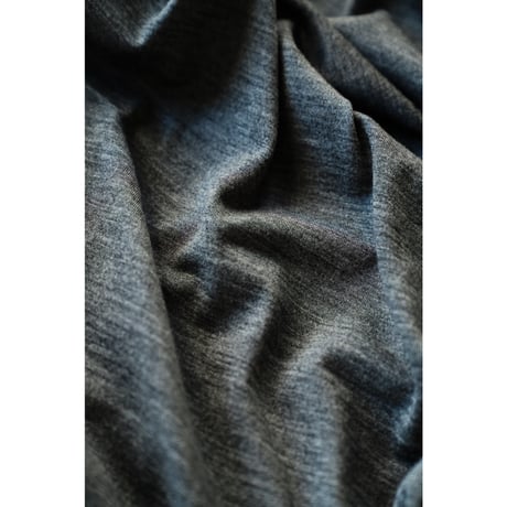 nonnotte "Super140' Washable Wool Jersey" C/N Oversized Tapered Long Sleeve