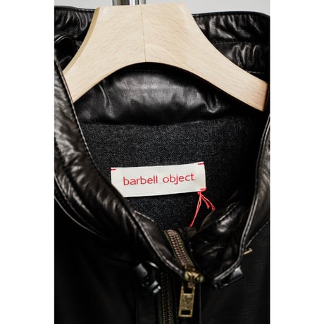 barbell object leather h/s coat
