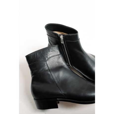 Post Production Side Zip Boots "Horse Wax"