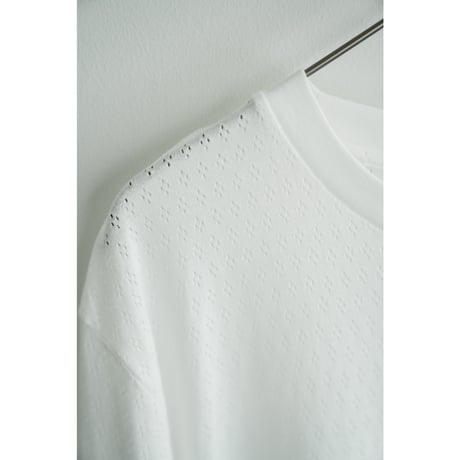 MAATEE&SONS Ex. "SUVIN MESH" CREW NECK TEE