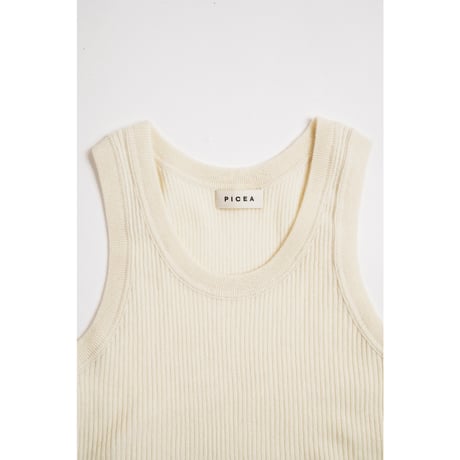 PICEA Ex. BABY CASHMERE RIB TANK TOP
