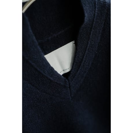 nonnotte Draping Shawl Collar V Oversized Pullover