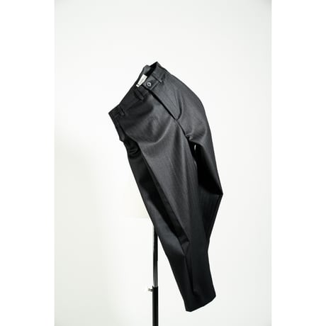 LEA BOBERG Ex. DP TROUSERS - DARK NAVY TWIST HERRINGBOONE
