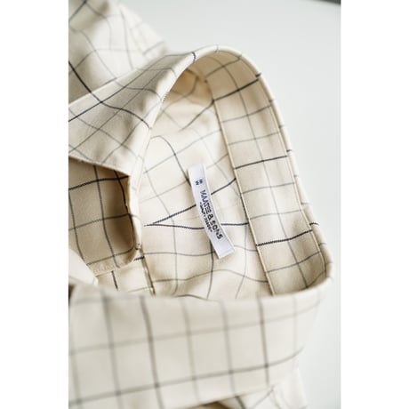 MAATEE&SONS SHORT POINT SHIRTS "tattersall"