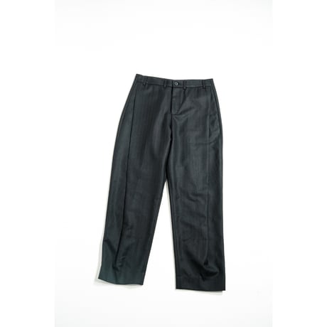 LEA BOBERG Ex. DP TROUSERS - DARK NAVY TWIST HERRINGBOONE