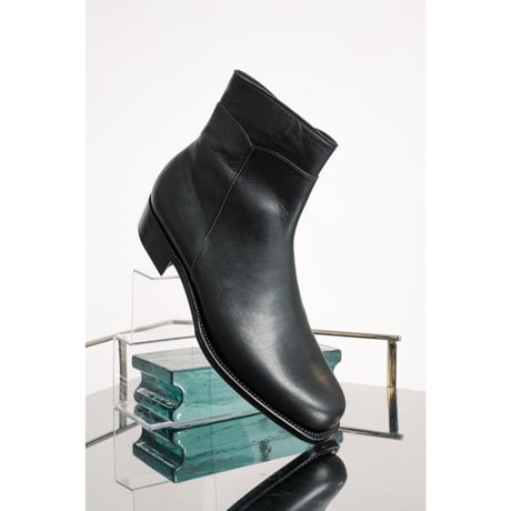 Post Production Side Zip Boots "Horse Wax"