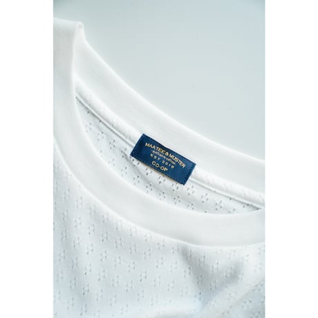 MAATEE&SONS Ex. "SUVIN MESH" CREW NECK TEE