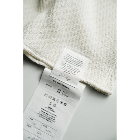 Olde H&Daughter Ex. ”SILK COTTON THERMAL” REVERSIBLE KNIT TANK TOP