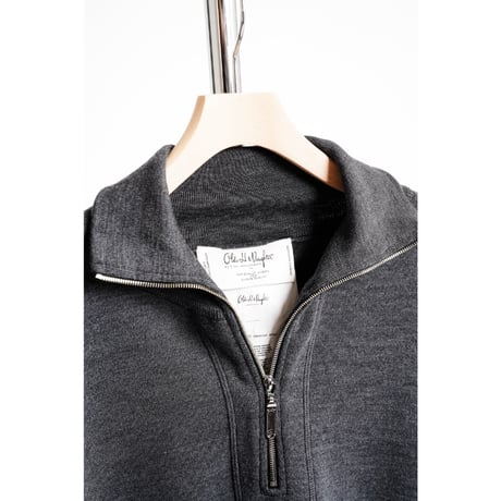 Olde H&Daughter  "WOOL KNIT TRACK" HALF ZIP