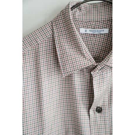 MAATEE&SONS OVER SHIRTS "SILK RAYON CHECK"