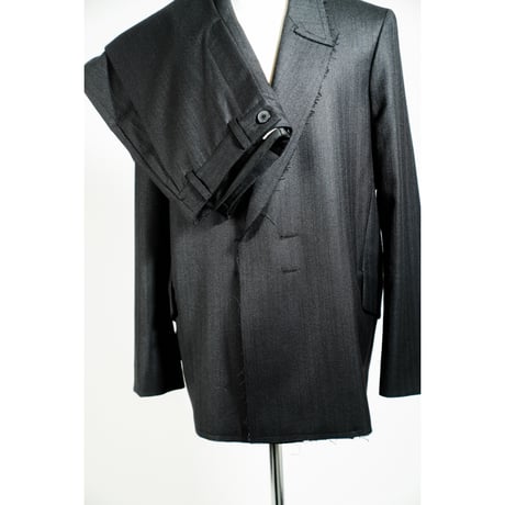 LEA BOBERG Ex. R.P.L. BLAZER - DARK NAVY TWIST HERRINGBOONE
