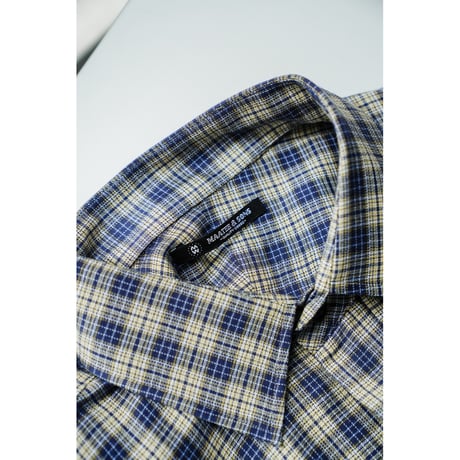 MAATEE&SONS OVER SHIRTS "SILK RAYON CHECK"