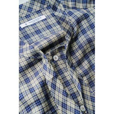 MAATEE&SONS 紐SHIRTS "SILK RAYON CHECK"