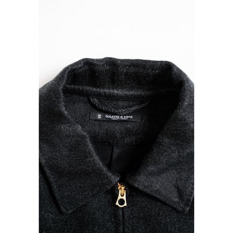 MAATEE&SONS SHORT BLOUSON "BLACK CHAMBRAY"