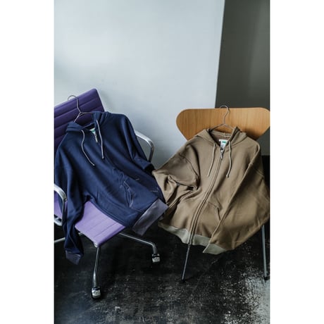 YE OLDE & NEW MAN TERRYBACK JERSEY HOODED FULL ZIP TOP