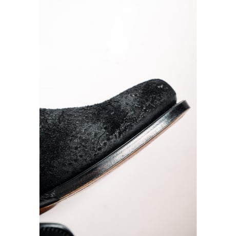 Post Production Ex. Side Zip Boots "Horse Reverse"
