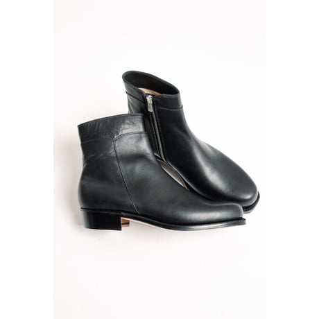 Post Production Side Zip Boots "Horse Wax"