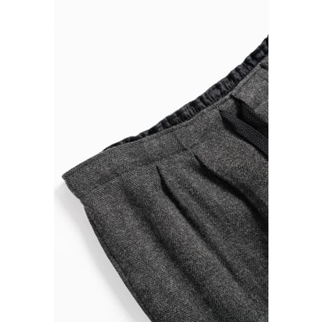 MAATEE&SONS EASY PANTS "LINENCASH SOFT TWEED HERINGBONE"
