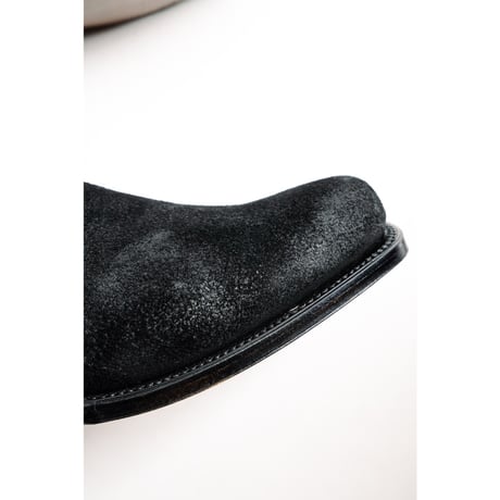 Post Production Ex. Side Zip Boots "Horse Reverse"