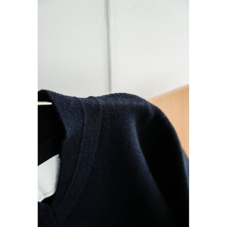 nonnotte Draping Shawl Collar V Oversized Pullover