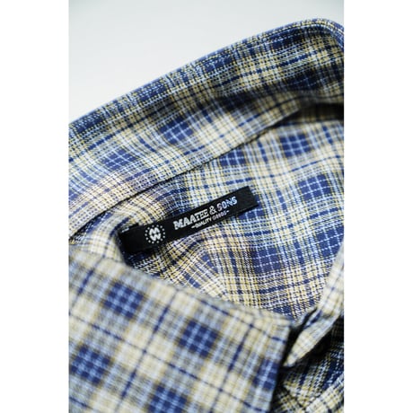 MAATEE&SONS OVER SHIRTS "SILK RAYON CHECK"