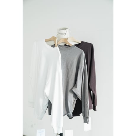 nonnotte "Hard Twist Balance Jersey" C/N Oversized Tapered  Long Sleeve