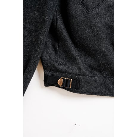 MAATEE&SONS SHORT BLOUSON "BLACK CHAMBRAY"