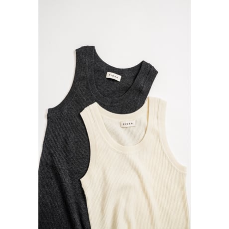 PICEA Ex. BABY CASHMERE RIB TANK TOP