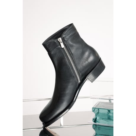 Post Production Side Zip Boots "Horse Wax"