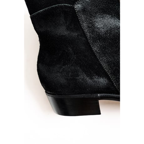Post Production Ex. Side Zip Boots "Horse Reverse"