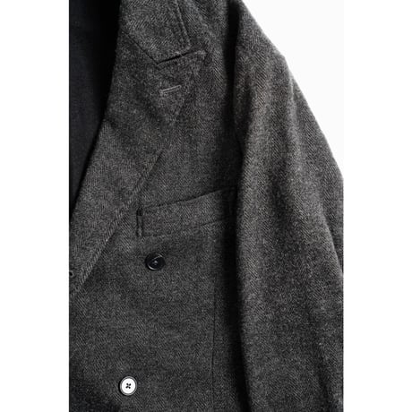 MAATEE&SONS DOUBLE GATHER JK "LINENCASH SOFT TWEED HERINGBONE"