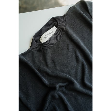Olde H & Daughter SILK PLAIN STITCH CREW NECK P/O