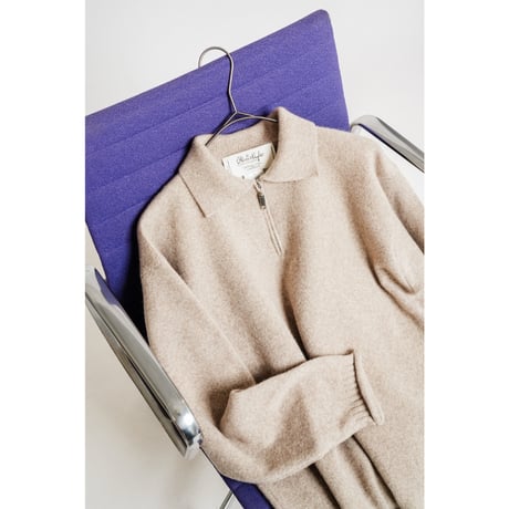 Olde H&Daughter WOOL/CASHMERE HALF ZIP P/O