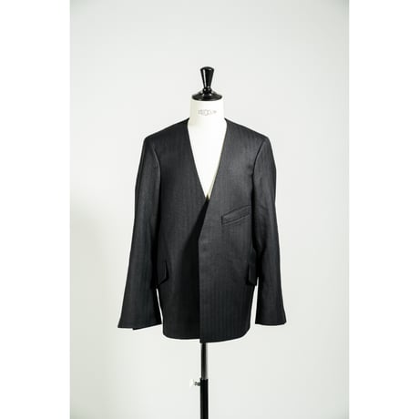LEA BOBERG Ex. NL BLAZER - DARK NAVY TWIST HERRINGBOONE