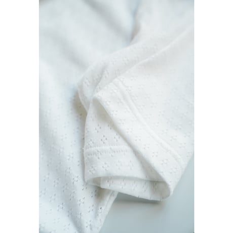 MAATEE&SONS Ex. "SUVIN MESH" CREW NECK TEE